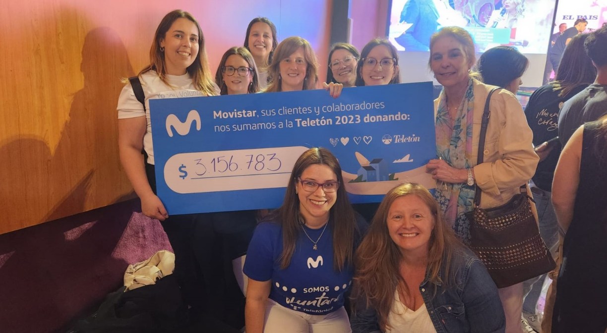 Movistar, sus clientes y colaboradores ya donaron más de $ 3.200.000 a la Teletón