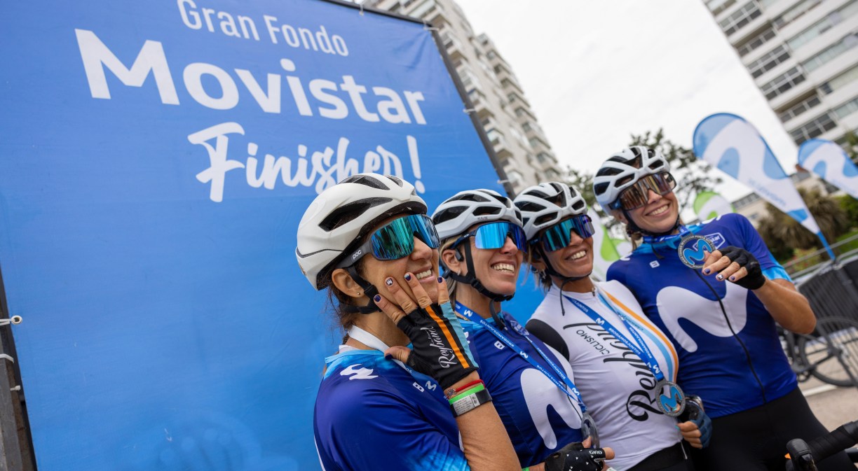 Movistar acompañó a más de 1.200 ciclistas en el Gran Fondo en Punta Del Este